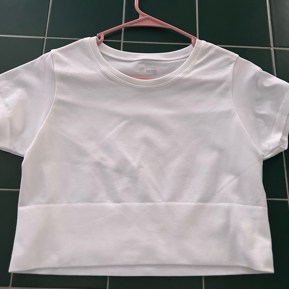 Aerie White Crop Top